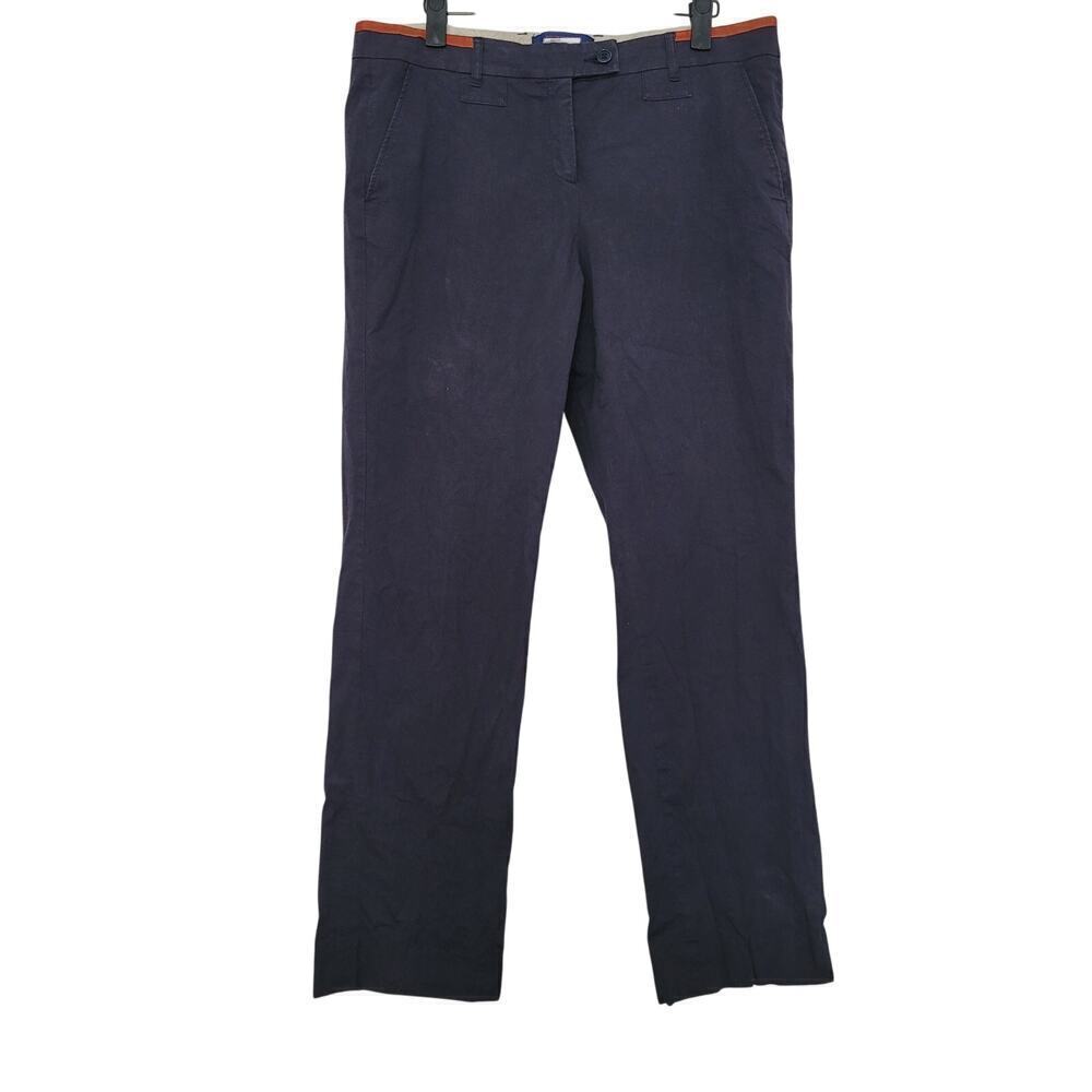 Etro Mens Chino Pants Size EU 48 Blue Flat Front Pockets Casual Made in Italy